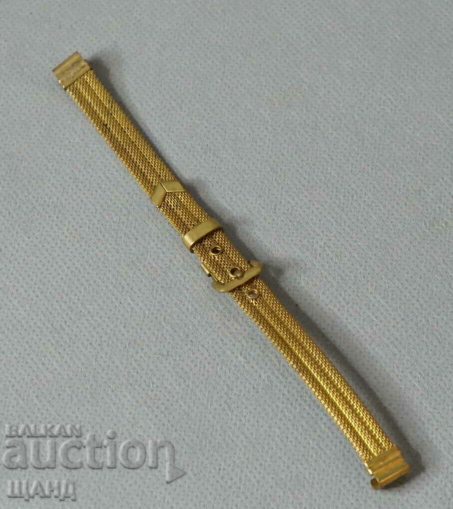 Old Gold Plated Ladies Wrist Watch Chain