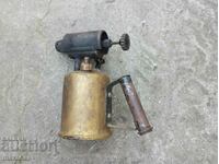 Old brass petrol lamp