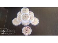 Argint 1 OZ 2023 Bull and Bear 5000 franci CHAD oz