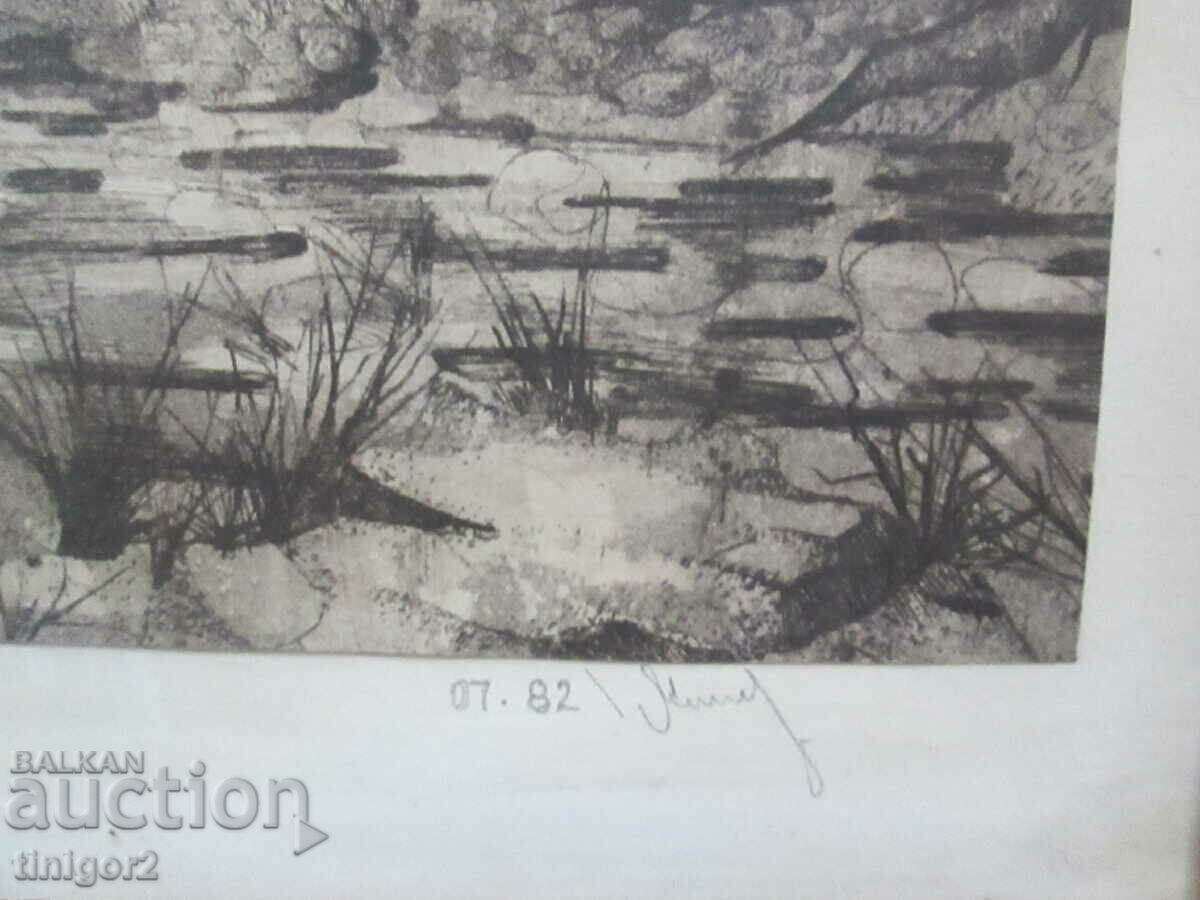 Auction  Painting, graphics, mixed media, signature, 26x25 cm.