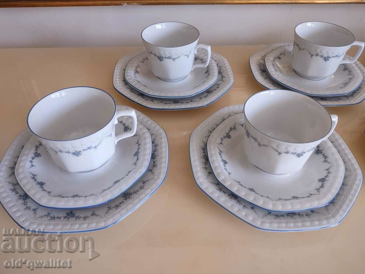 Porcelain tea/coffee service, for 6 people, Germany 1989 with price 297.00 BGN | € 151.85 Porcelain tea/coffee service, for 6 people, Germany 1989 with price 297.00 BGN | € 151.85
