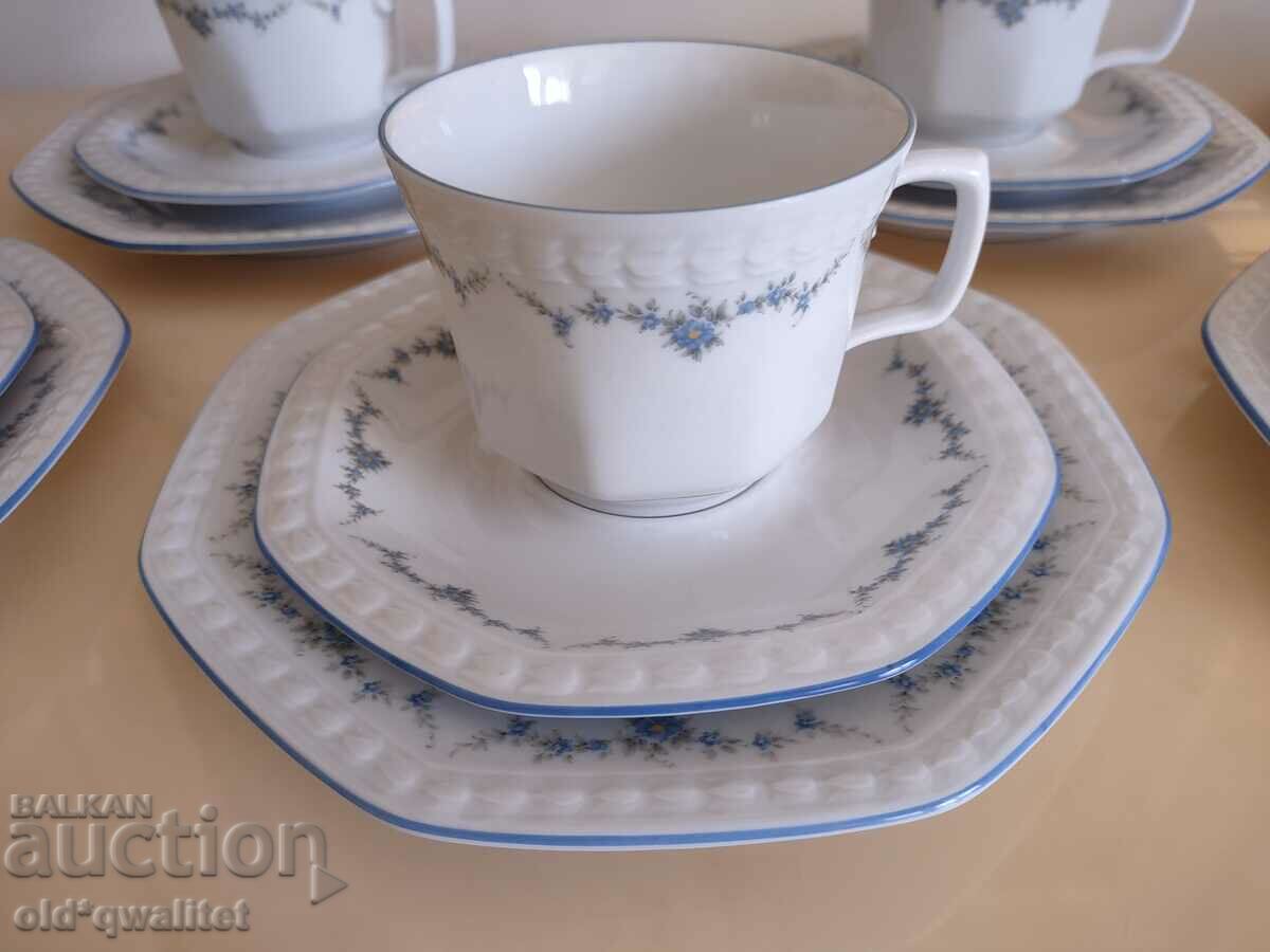 Auction Porcelain tea/coffee service, for 6 people, Germany 1989 Auction Porcelain tea/coffee service, for 6 people, Germany 1989