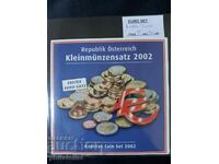 Austria 2002 -Complete bank euro set from 1 cent to 2 euros