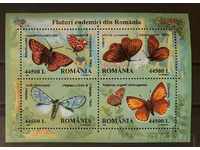 Romania 2002 Bloc Fauna/Fluturi 15 MNH