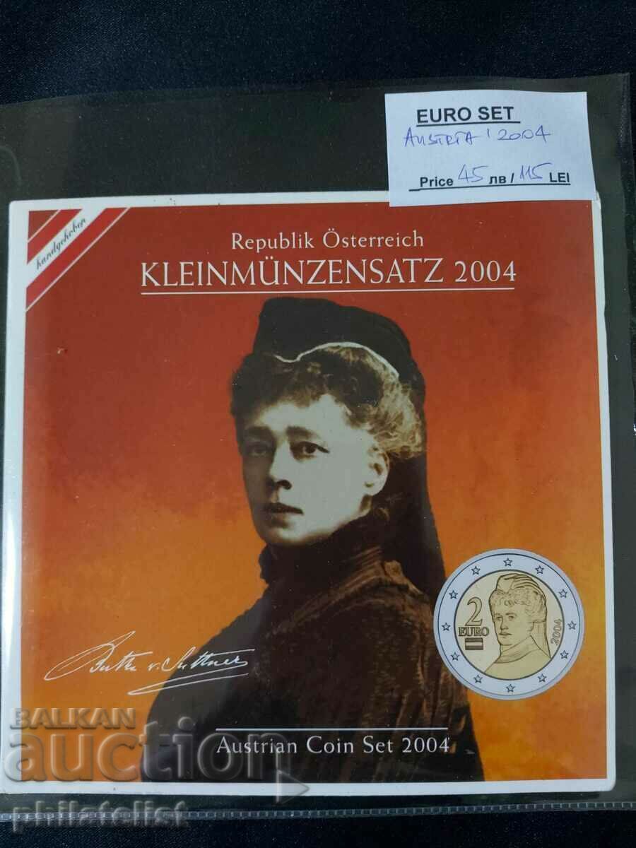 Austria 2004 -Complete bank euro set from 1 cent to 2 euros with price 45.00 BGN | € 23.01 Austria 2004 -Complete bank euro set from 1 cent to 2 euros with price 45.00 BGN | € 23.01