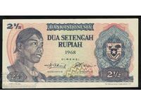 Ινδονησία 2 1/2 Rupiah 1968 Pick 103 Ref 9375