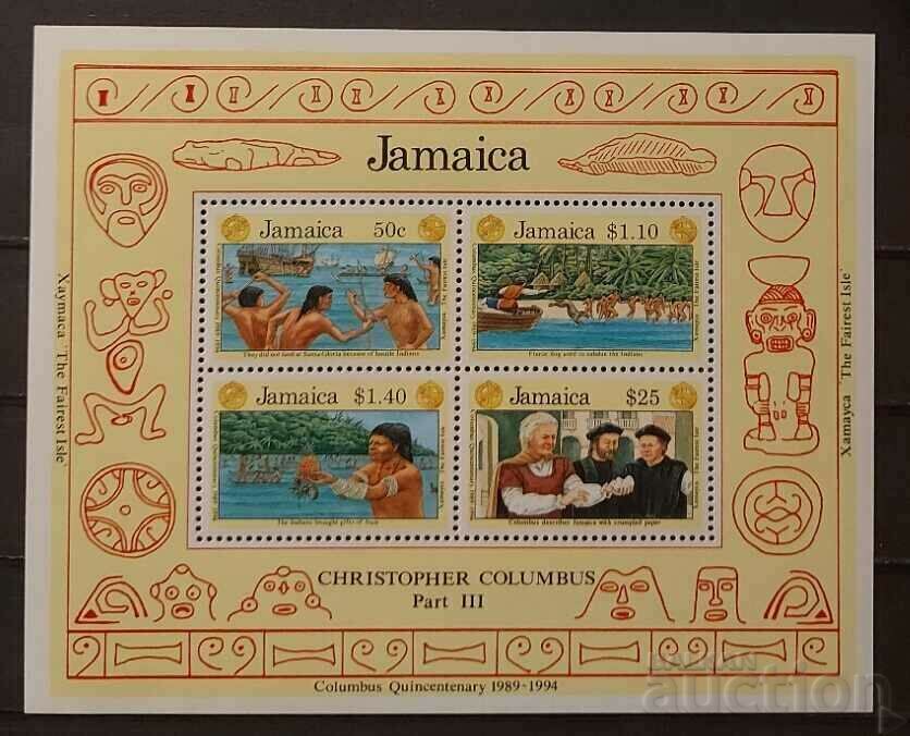 Jamaica 1991 Nave/Columbus Block MNH