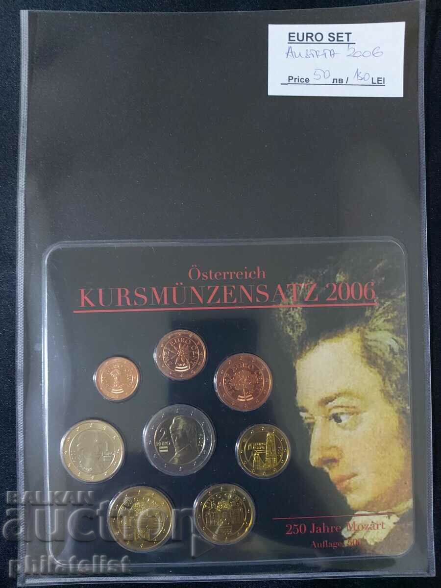 Австрия 2006 II  - Комплектен банков евро сет - Моцарт BU