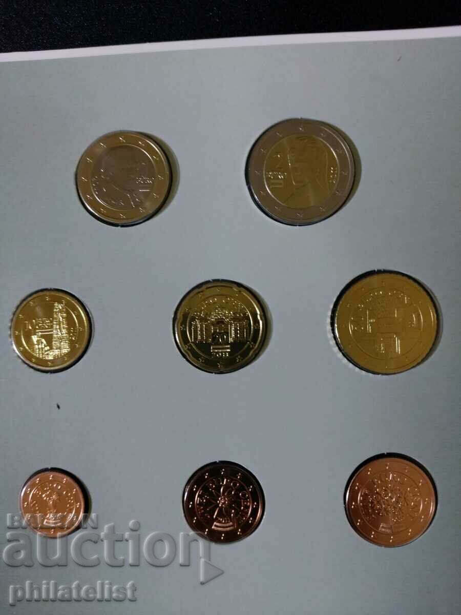 Австрия 2011 -Комплектен банков евро сет от 1 цент до 2 евро