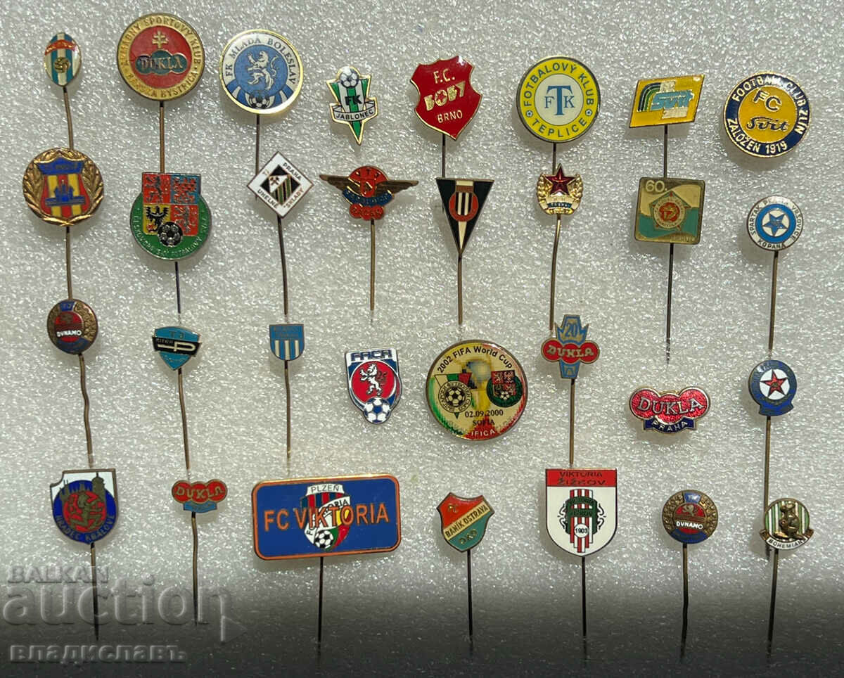 Colecție de insigne de fotbal din Cehoslovacia