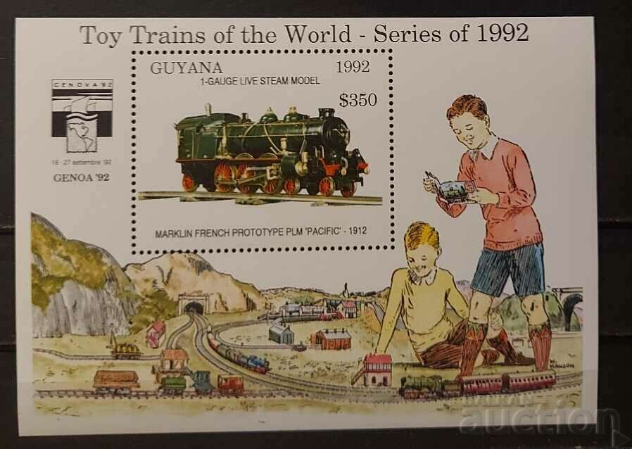 Γουιάνα 1992 Locomotives Block MNH