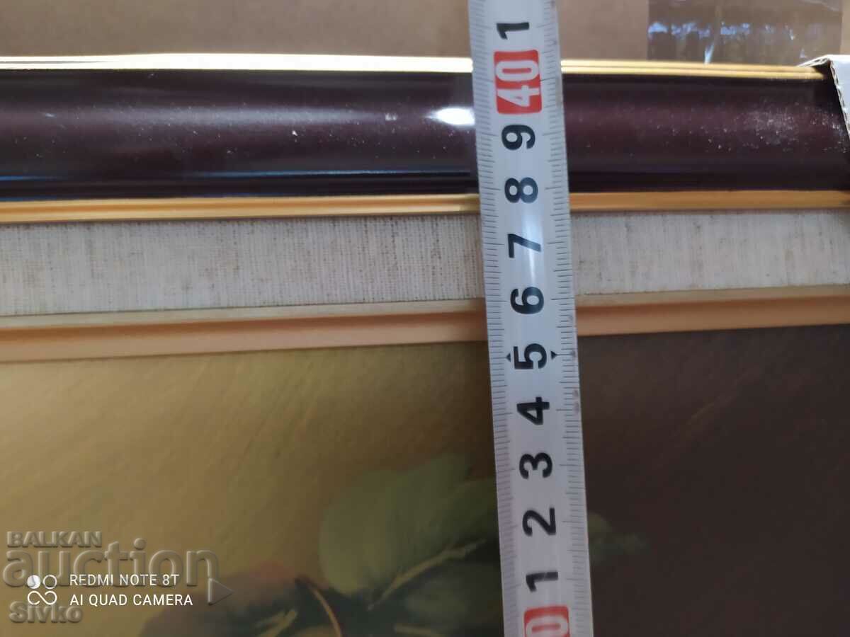 Auction  Painting oil canvas fruit and wine