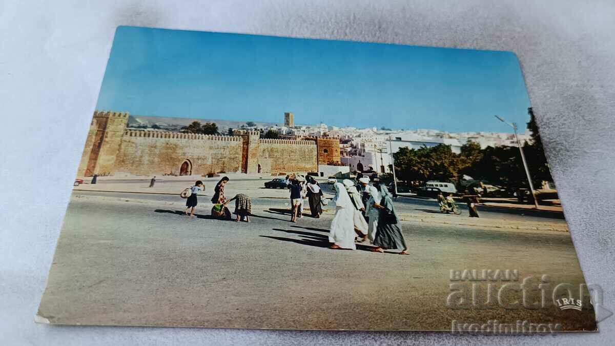 P K Rabat Enceinte de la Kasbah des Oudaias 1975