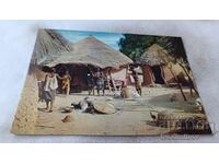 Postcard Afrika in Pictures Rustic Scene