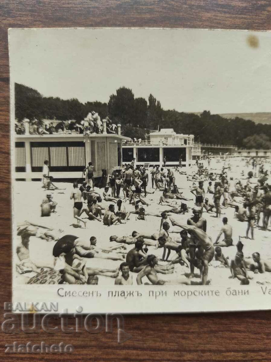 Postal card Kingdom of Bulgaria - Varna. Mixed beach with price 25.00 BGN | € 12.78 Postal card Kingdom of Bulgaria - Varna. Mixed beach with price 25.00 BGN | € 12.78