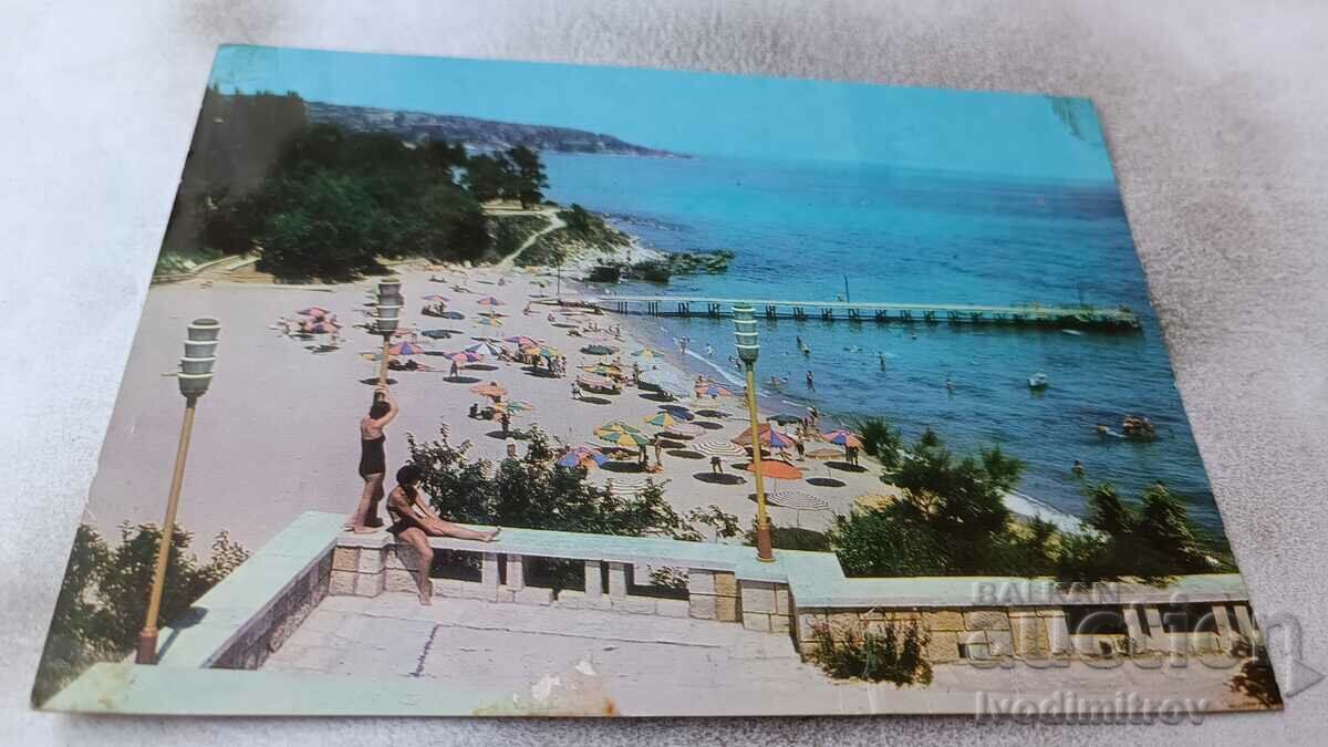 Carte poștală Prietenie Vedere de la plajă 1969