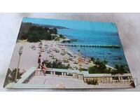 Пощенска картичка Дружба Изглед от плажа 1969
