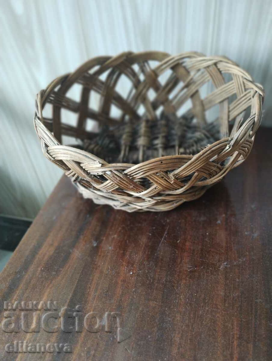 Retro woven basket 32;25cm with price 20.00 BGN | € 10.23 Retro woven basket 32;25cm with price 20.00 BGN | € 10.23