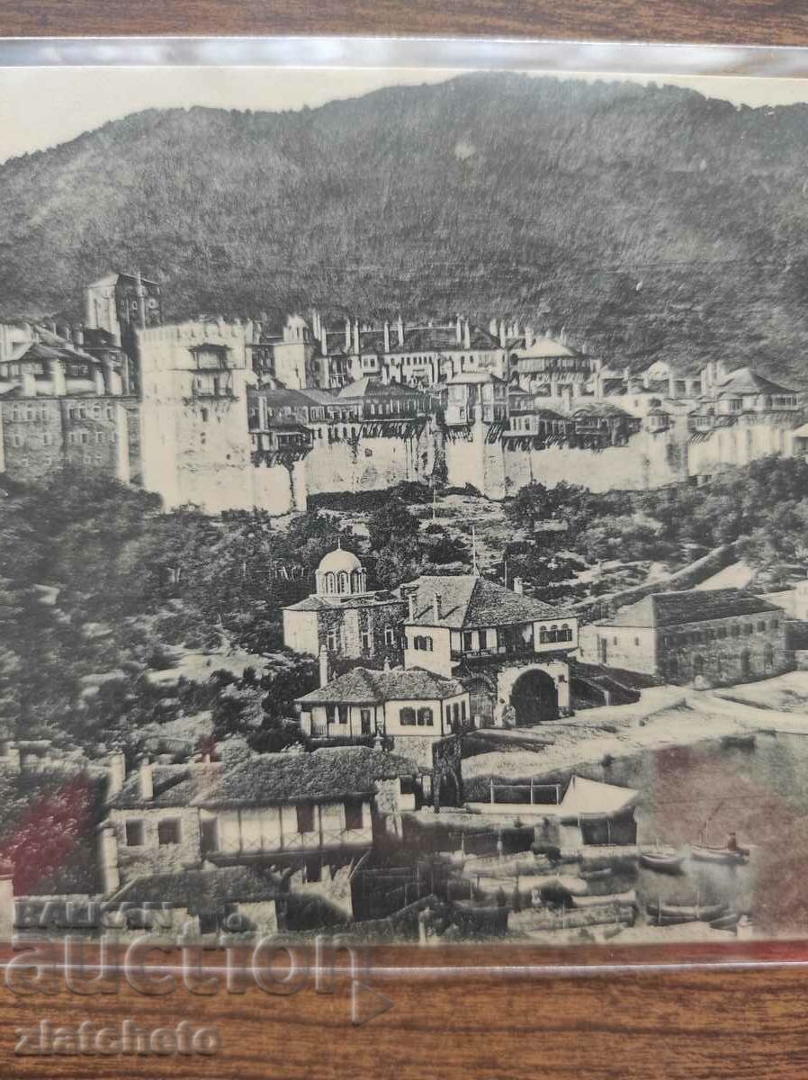 Auction Postal card Kingdom of Bulgaria - Thessaloniki Athos monastery Auction Postal card Kingdom of Bulgaria - Thessaloniki Athos monastery