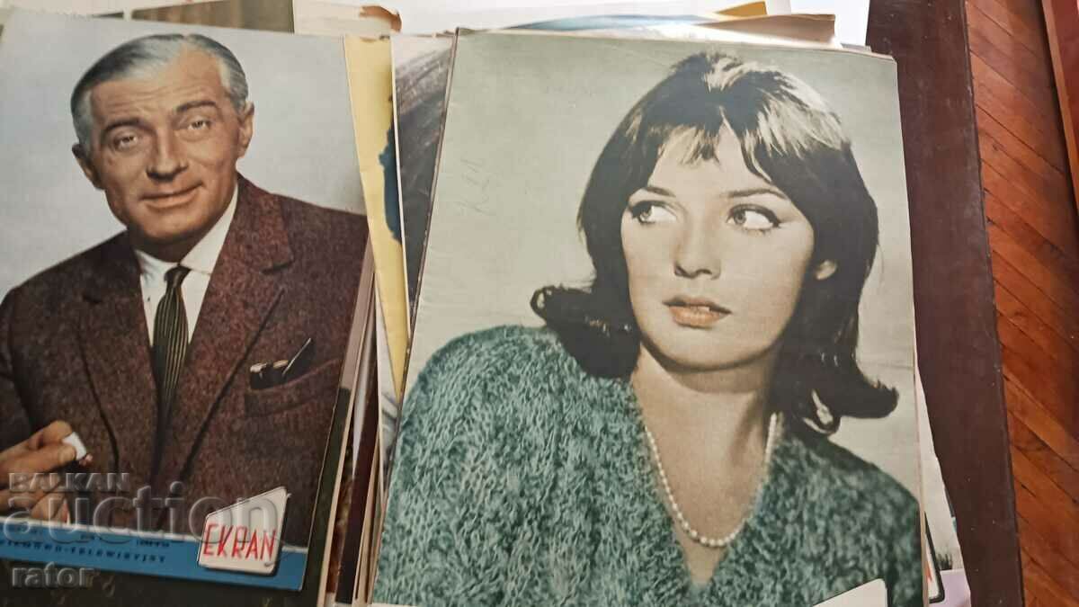Auction EKRAN magazine, CINEMA magazines 1965-67 - 98 issues Auction EKRAN magazine, CINEMA magazines 1965-67 - 98 issues