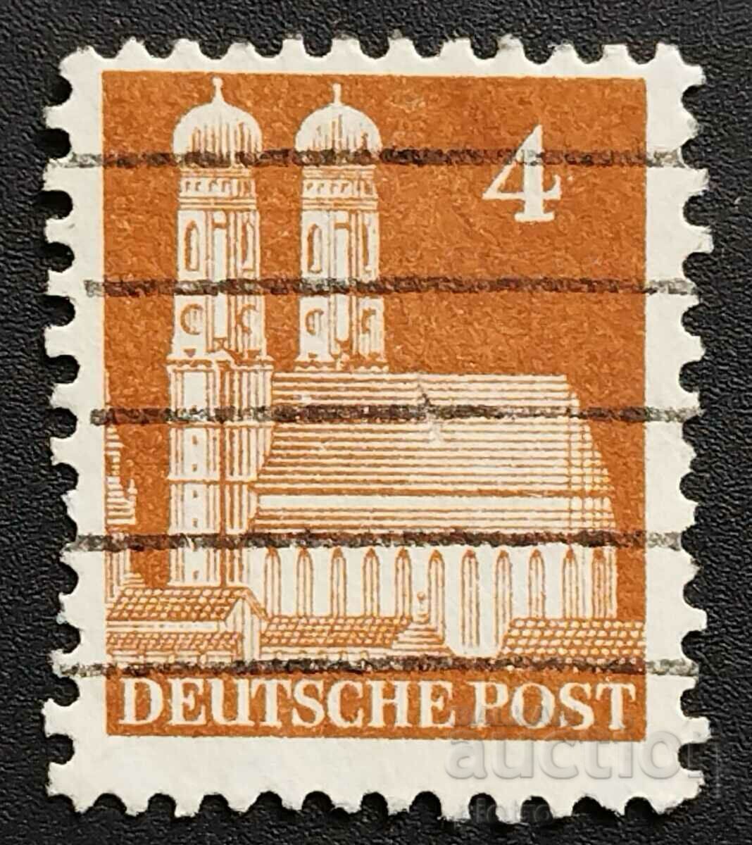 Βρετανική - Αμερικάνικη ζώνη 1948 4pf. Γερμανικά κτίρια II
