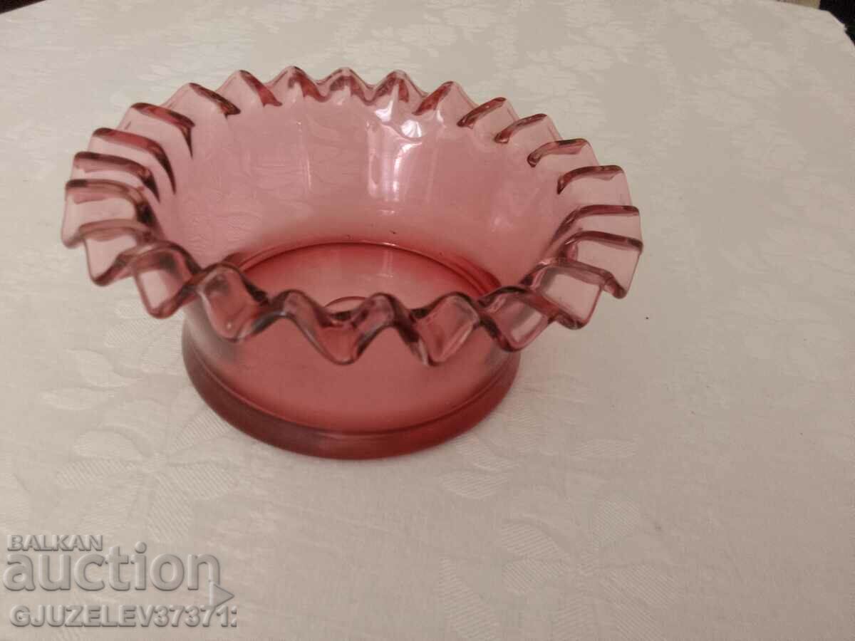 Γυάλινη μπομπονιέρα Art Deco με ανάγλυφη άκρη σε κόκκινο πεύκο - 7 Γυάλινη μπομπονιέρα Art Deco με ανάγλυφη άκρη σε κόκκινο πεύκο - 7