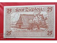 Τραπεζογραμμάτιο-Γερμανία-Σαξονία-Dipholz-25 pfennig 1920