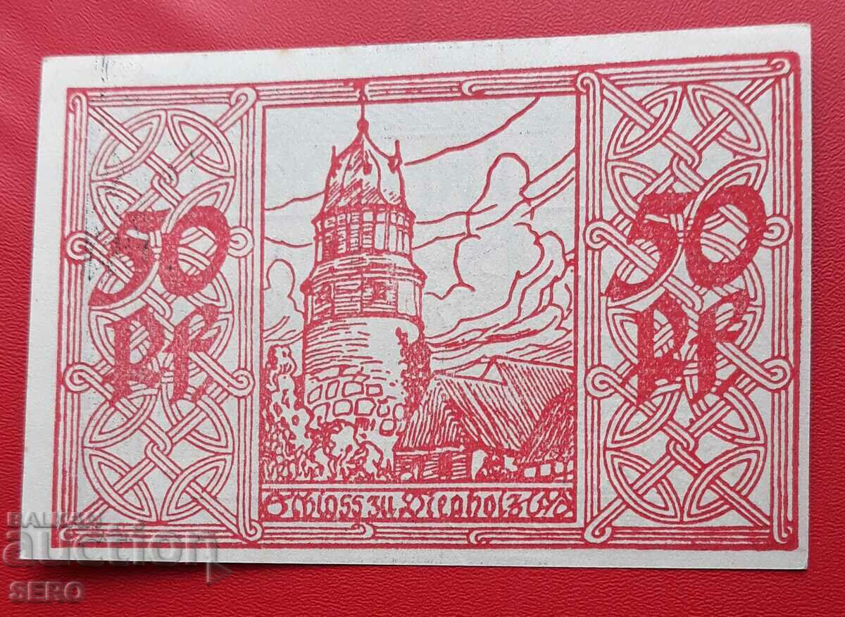 Bancnota-Germania-Saxonia-Dipholz-50 pfennig 1920