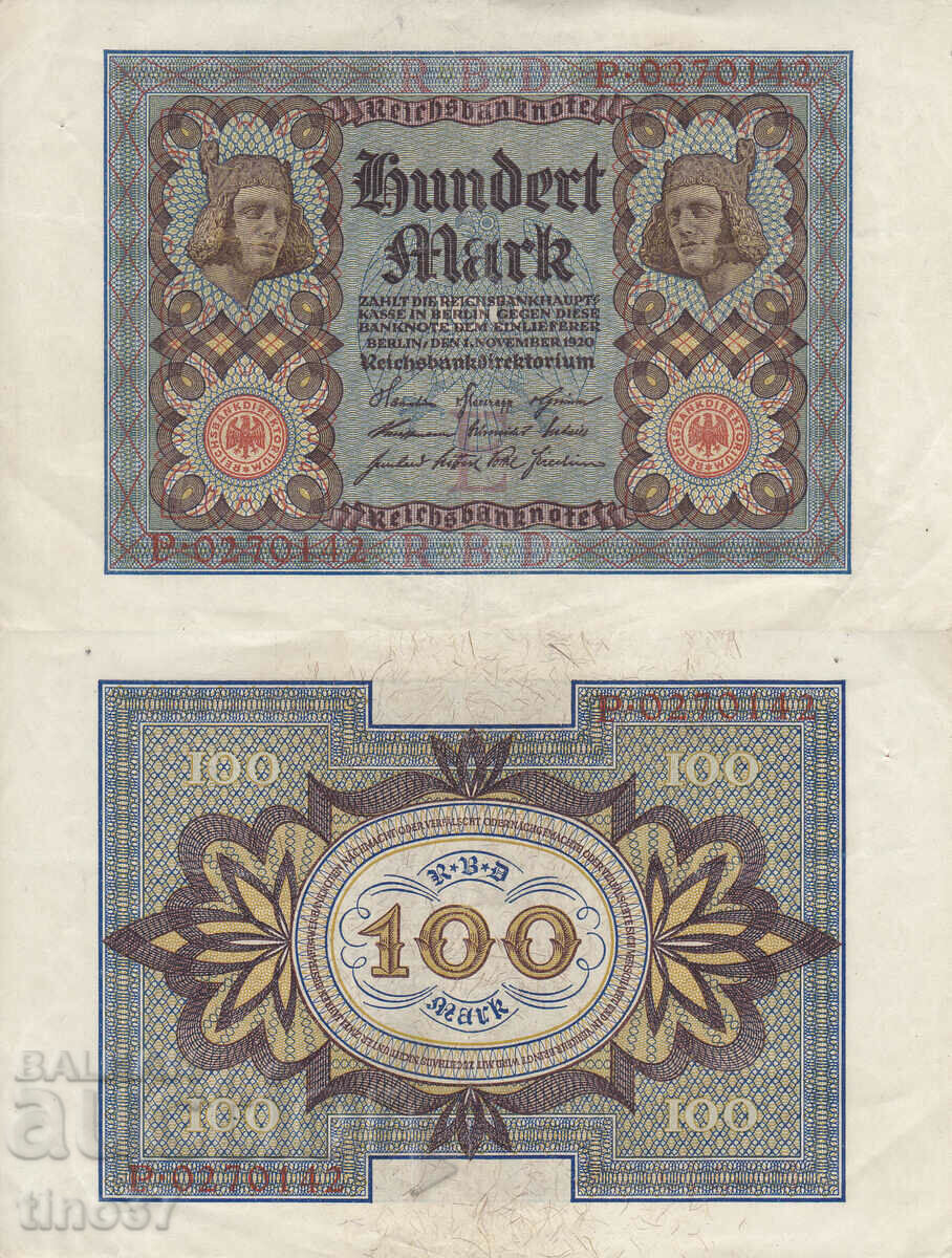 tino37- GERMANY - 100 STAMPS - 1920- XF