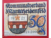 Banknote-Germany-Bavaria-Marktheidenfeld-50 pfennig 1921