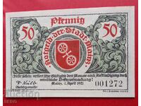 Τραπεζογραμμάτιο-Γερμανία-Reiland-Pfalz-Mainz-50 pfennig 1921