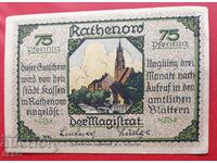 Bancnota-Germania-Brandenburg-Rathenau-75 pfennig