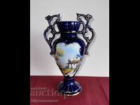Beautiful porcelain vase || R B ALCOBACA MADE IN PORTUGAL