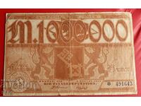 Τραπεζογραμμάτιο-Γερμανία-Βρέμη-1.000.000 μάρκα 1923