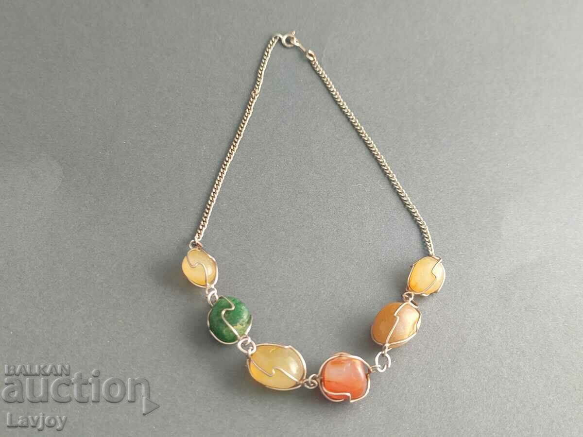 Necklace with stones