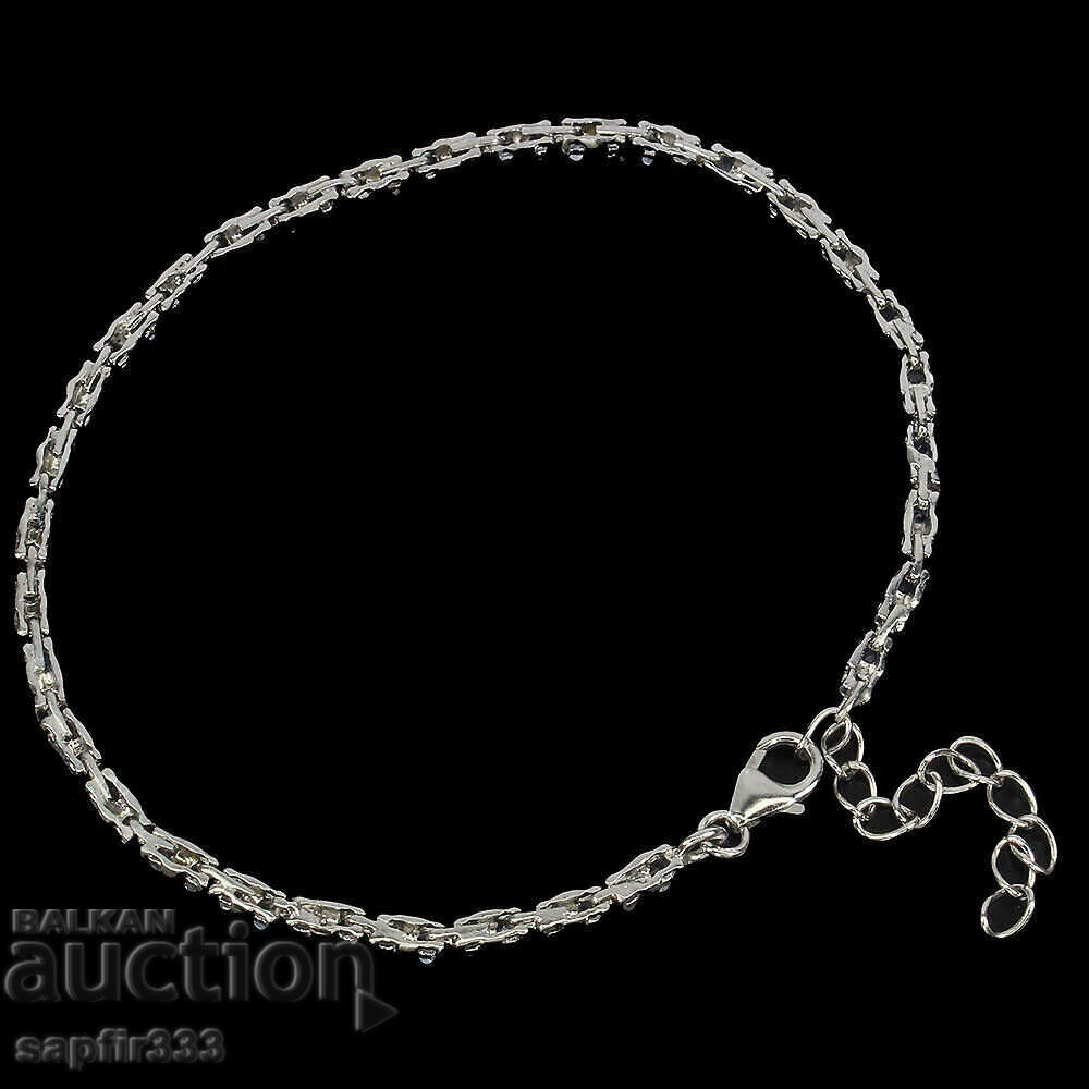 Auction TANZANITE STYLISH SILVER BRACELET UNISEX Auction TANZANITE STYLISH SILVER BRACELET UNISEX