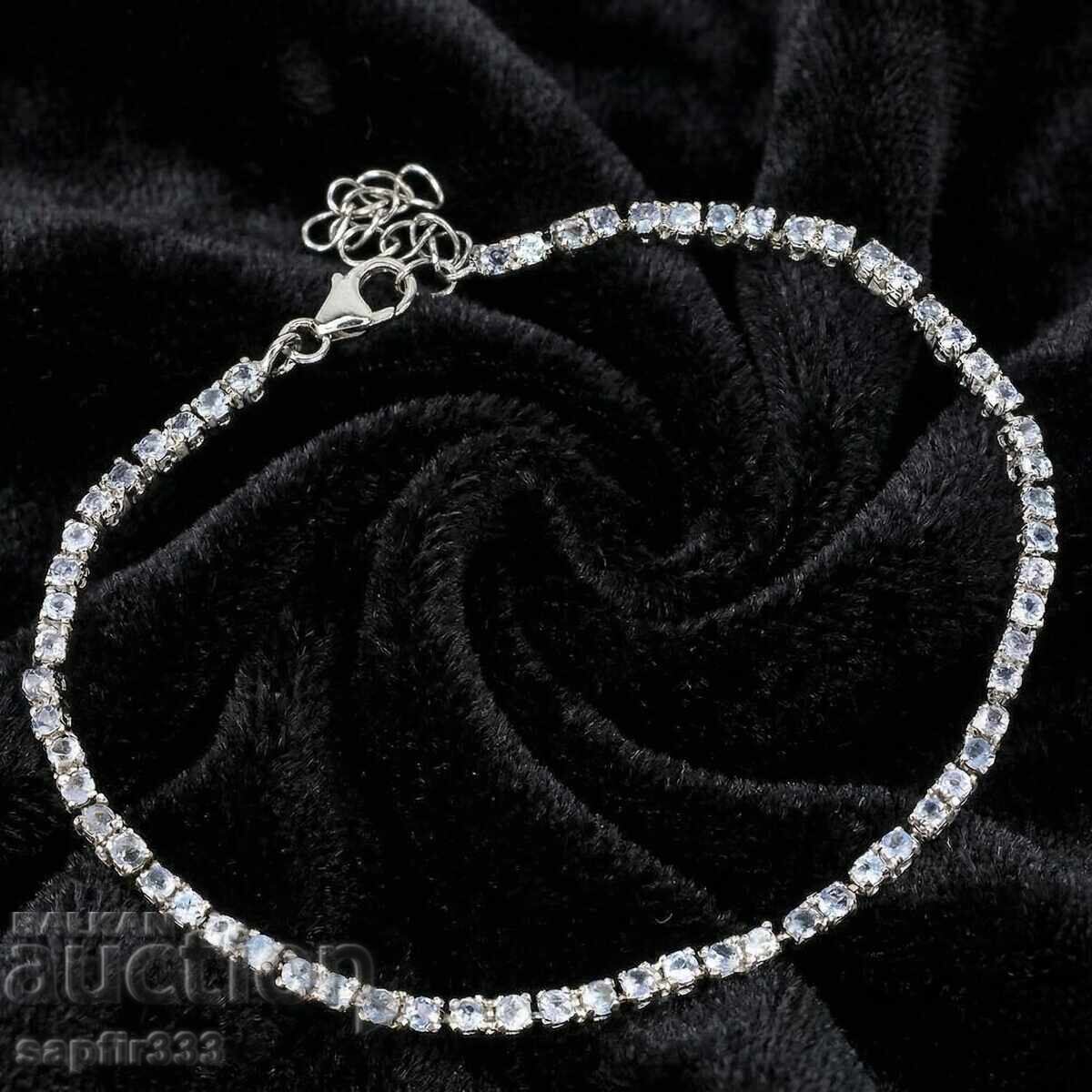 Παράδοση TANZANITE STYLISH ΑΣΗΜΕΝΙΟ ΒΡΑΧΙΟΛΙ UNISEX