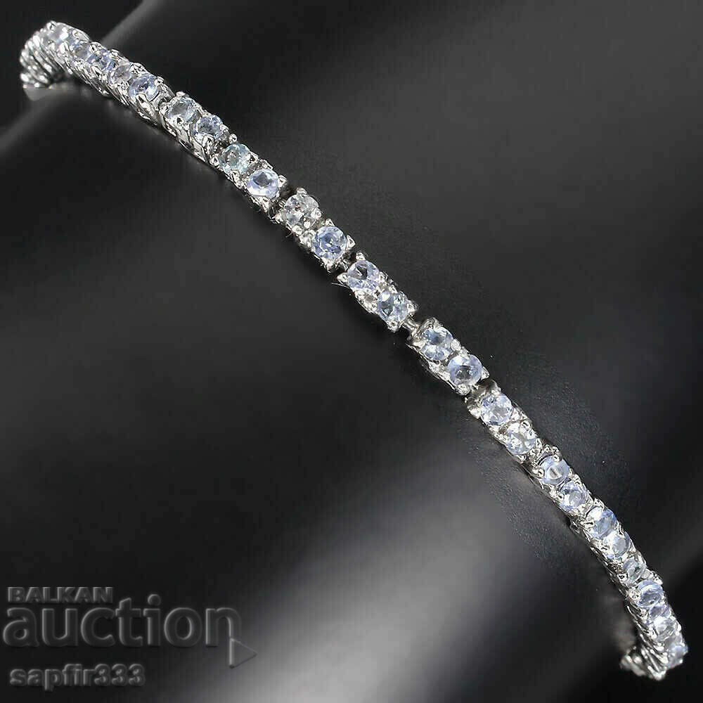 TANZANITE STYLISH ΑΣΗΜΕΝΙΟ ΒΡΑΧΙΟΛΙ UNISEX