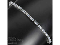 TANZANITE STYLISH SILVER BRACELET UNISEX