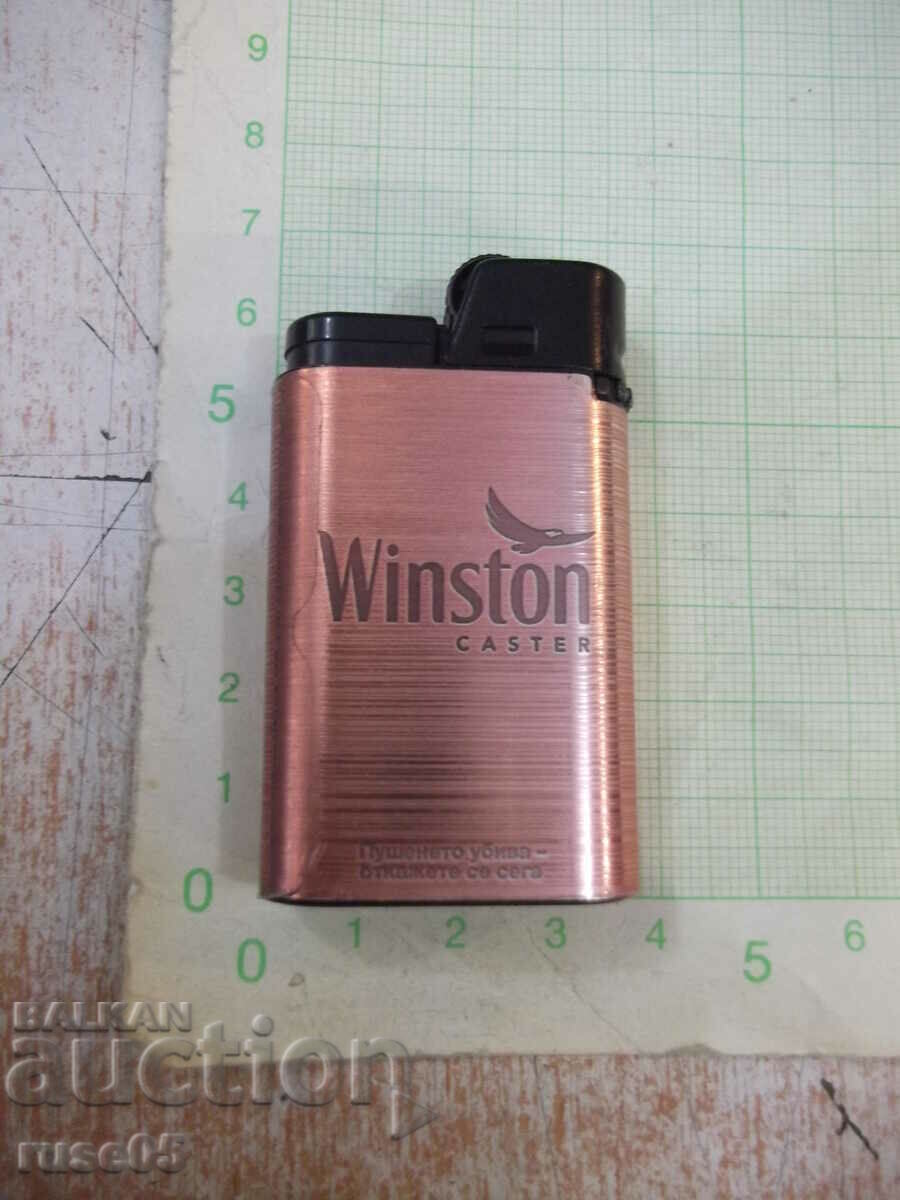 Auction "PREMIUM BLEND" gas lighter with a soft flame, working Auction "PREMIUM BLEND" gas lighter with a soft flame, working