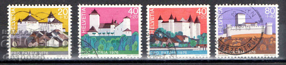 1976. Ελβετία. Pro Patria - Φρούρια.