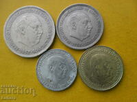 Lot of coins Spain, Franco