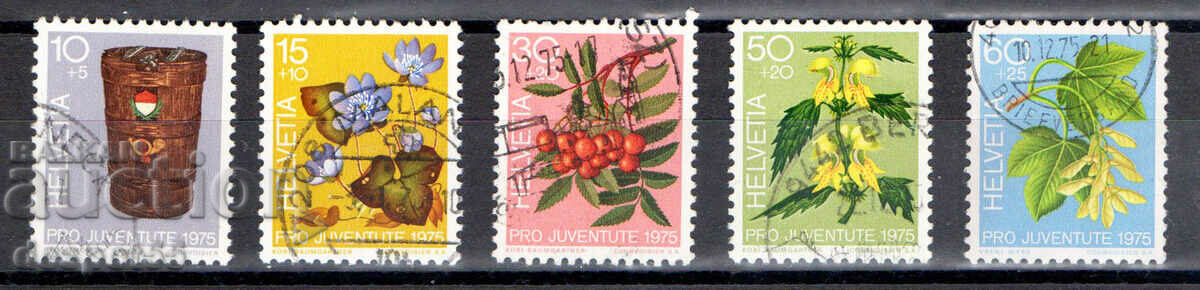 1975. Ελβετία. Pro Juventute - Φυτά του δάσους.