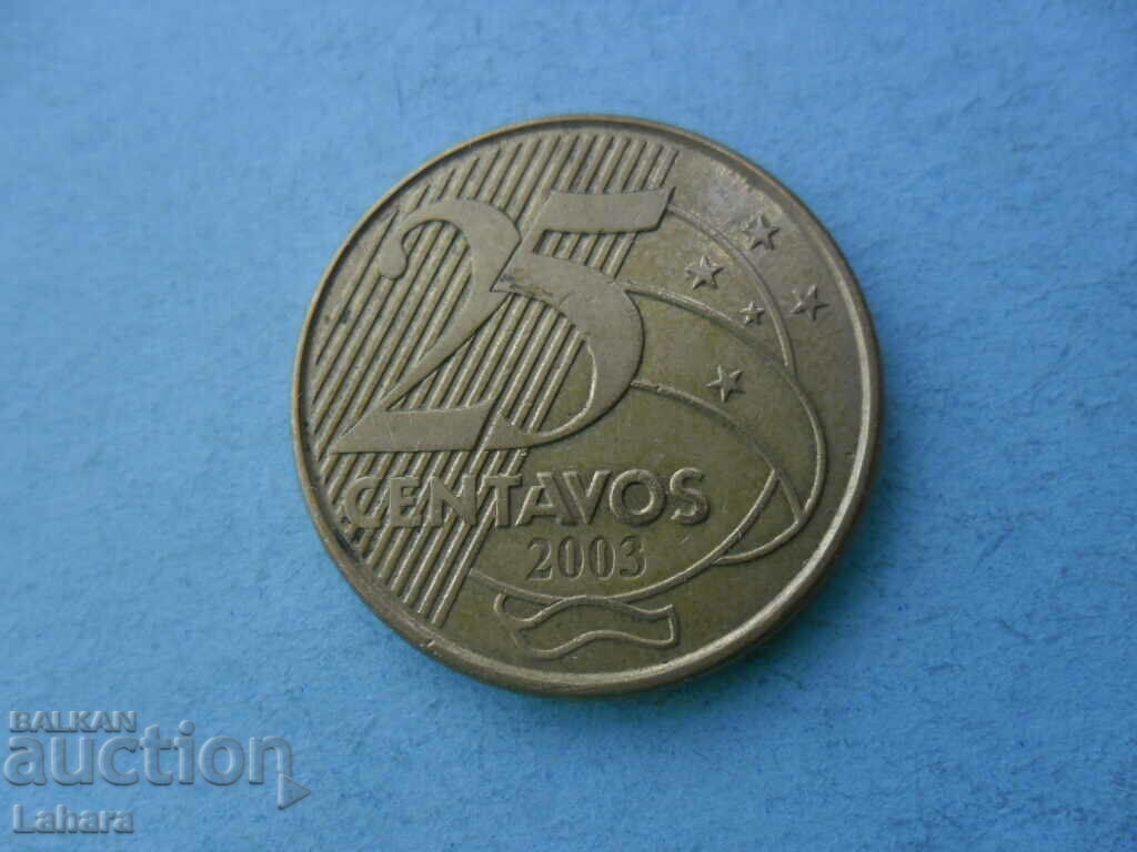 25 сентавос 2003 г. Бразилия