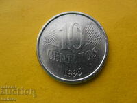 10 сентавос 1996 г. Бразилия