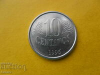 10 centavos 1995 Brazilia