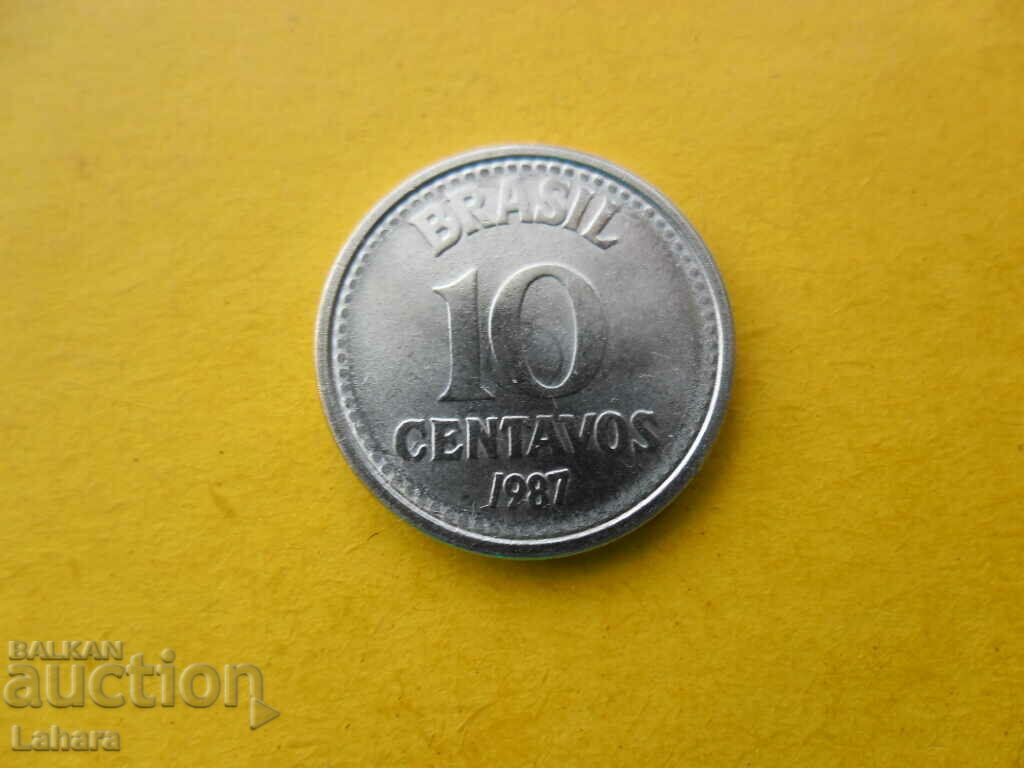10 Centavos 1987. Brazilia