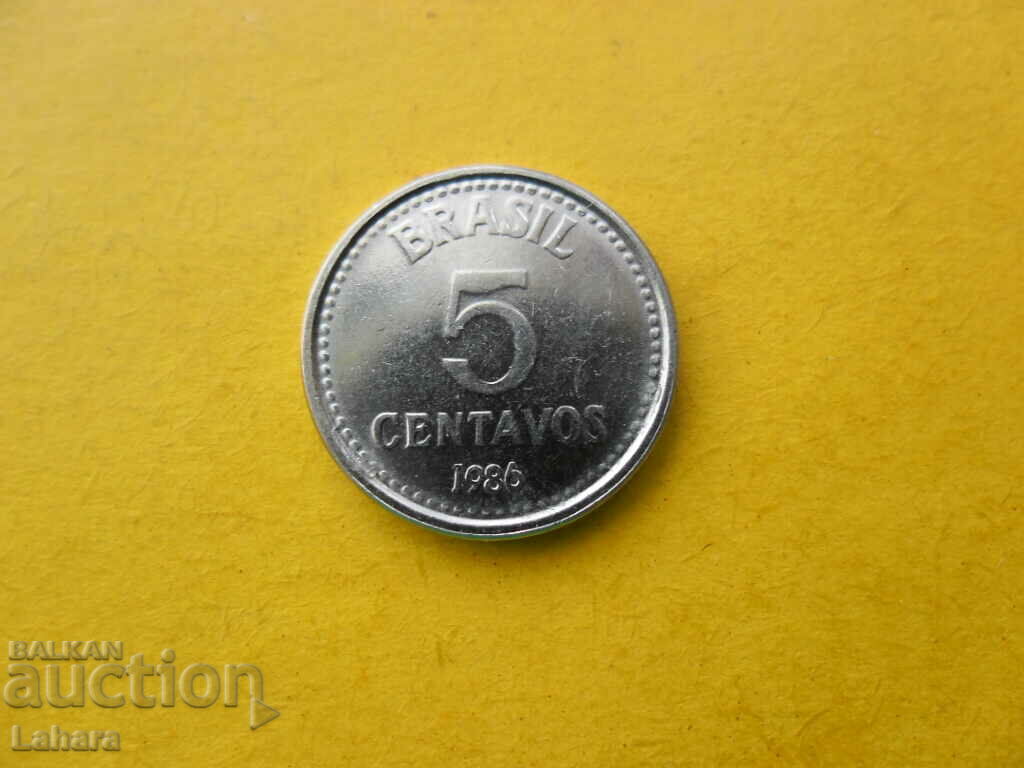 5 centavos 1986 Brazilia