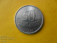 50 сентавос 1994 г. Бразилия