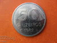 50 cruzeiros 1982 Brazil